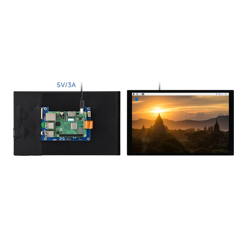 Raspberry Pi 5 - 라즈베리 파이 5 4B 3B+용 10.1인치