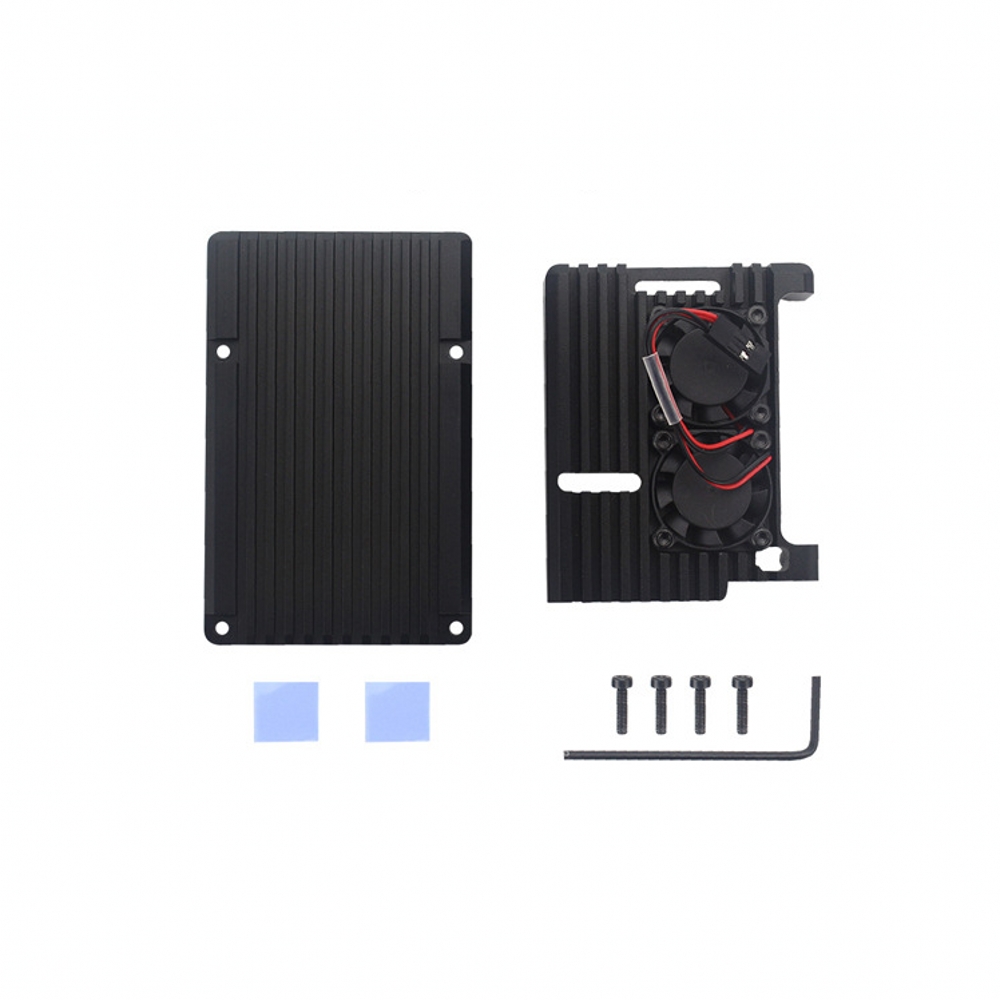 Pi 4 Case - 라즈베리 파이 4 모델 B 알루미늄