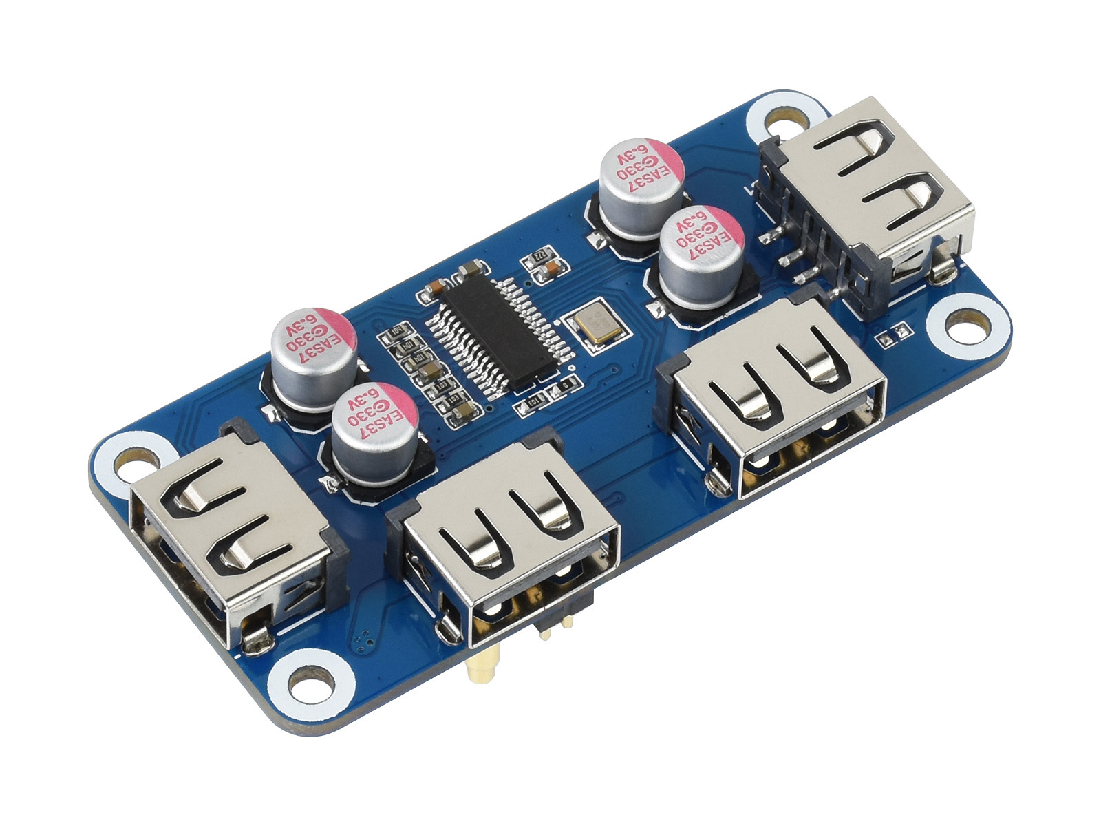 Pi Zero - Waveshare USB 허브 HAT(B) 4개 포트