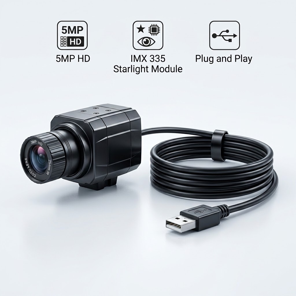 Pi Camera Cable - 5MP/1080P IMX335 USB 카메라, 2.8/4/6/8/12/16/25mm 렌즈,