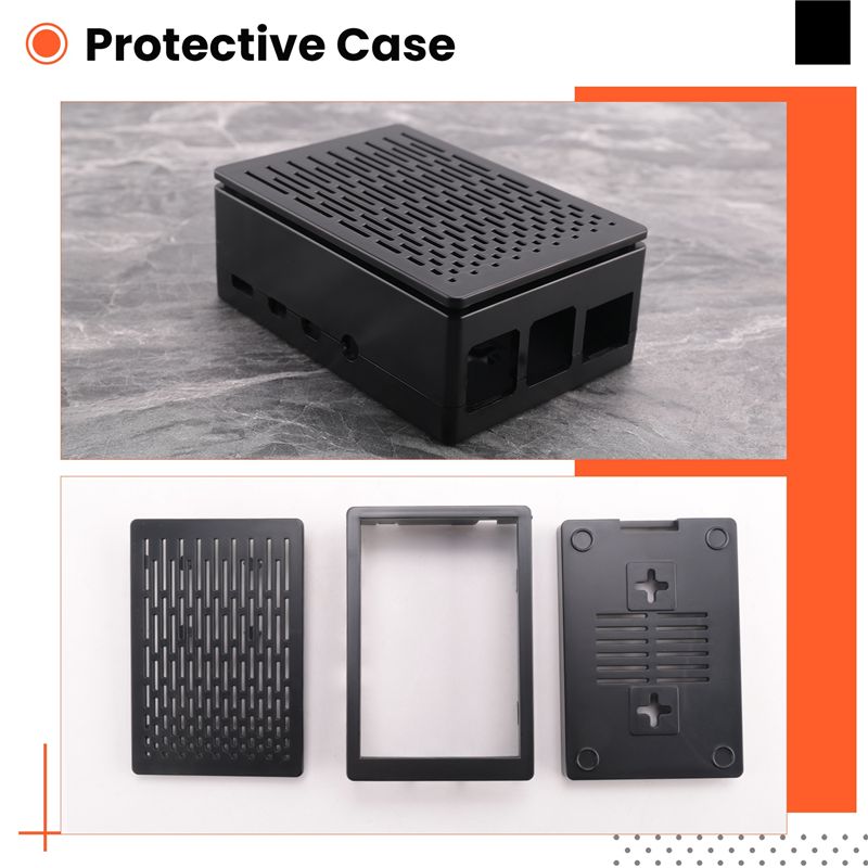 Pi 4 Case - 라즈베리 파이 4용 고급 케이스, 쿨링