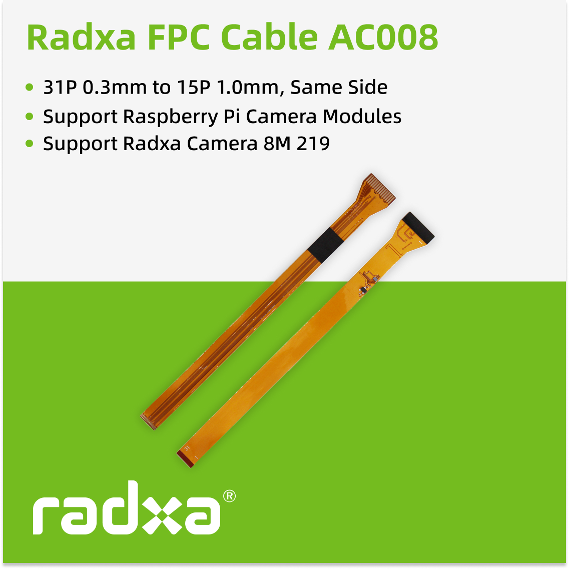 Pi Camera Cable - 카메라용 Radxa 카메라 FPC 케이블 8M