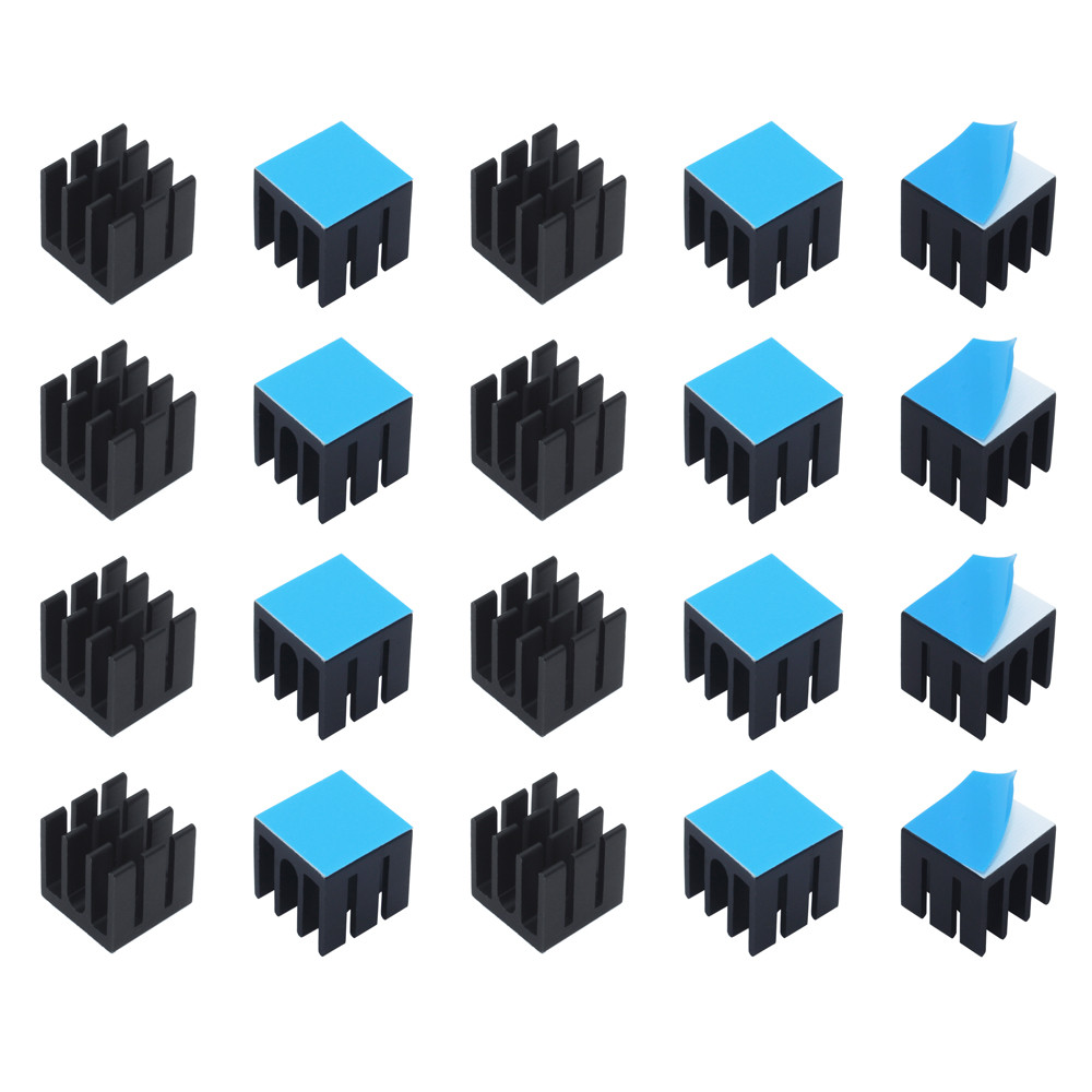 Pi Power Supply - 12x12x12mm 50pcs 알루미늄 방열판 라디에이터 쿨러