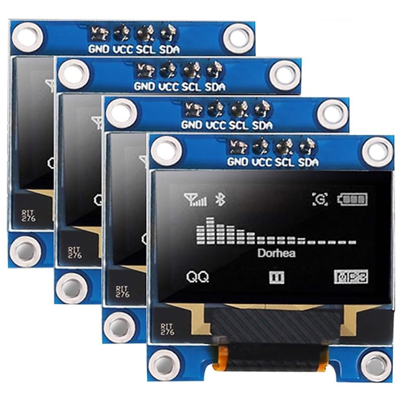 Pi Display - A37T-4Pcs 0.96 인치 OLED 디스플레이 모듈