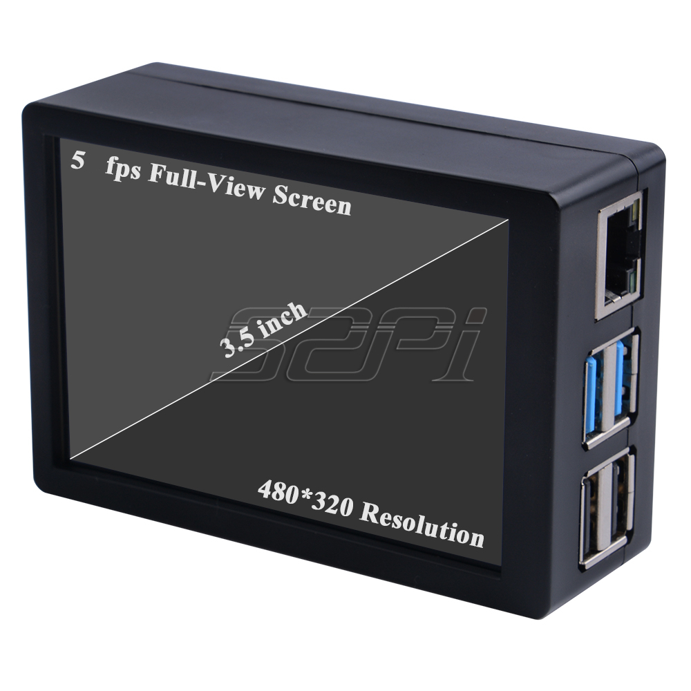 52Pi 라즈베리 파이 4B 저항성 터치스크린 키트,  - Pi 4 Case 리뷰 및 가격