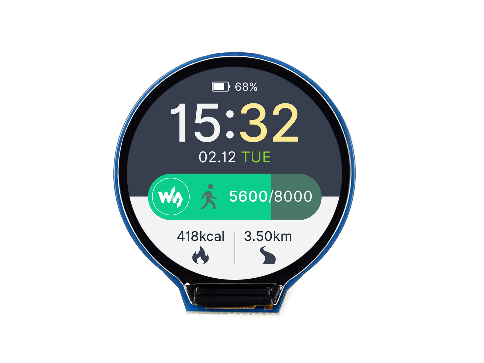 Waveshare 1.28인치 원형 LCD 디스플레이  - Pi Display 리뷰 및 가격