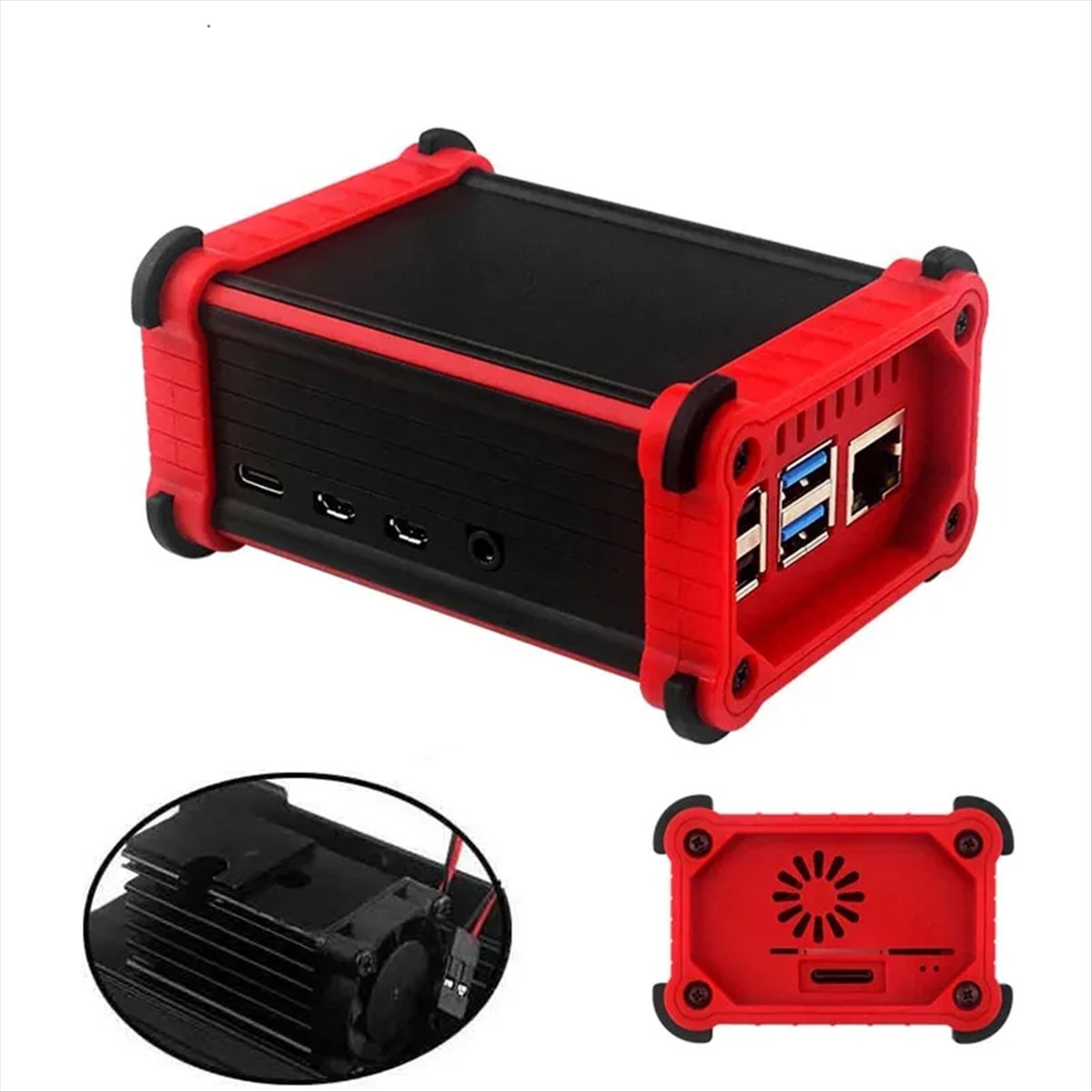 T1032C-For 4 알루미늄 케이스, 냉각 팬 히트 - Pi 4 Case 리뷰 및 가격
