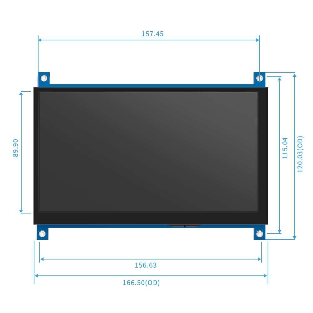 IPS 7인치 HDMI 호환 모니터 AIDA64 LCD - Raspberry Pi 4 리뷰 및 가격
