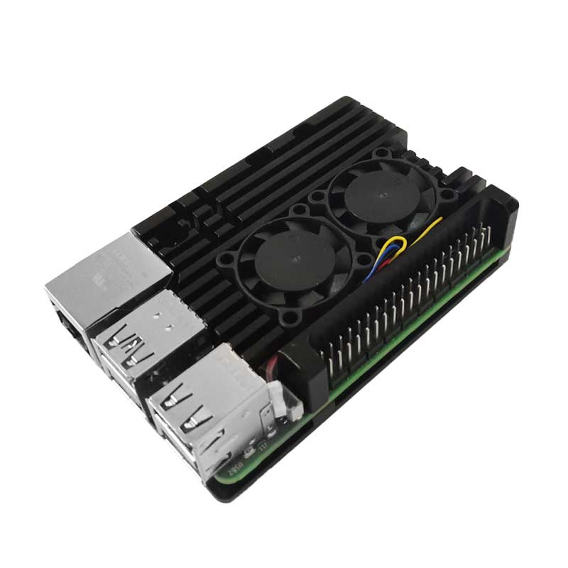 듀얼 냉각 팬이 포함된 Raspberry Pi 5 알루 - Pi 5 Case 리뷰 및 가격