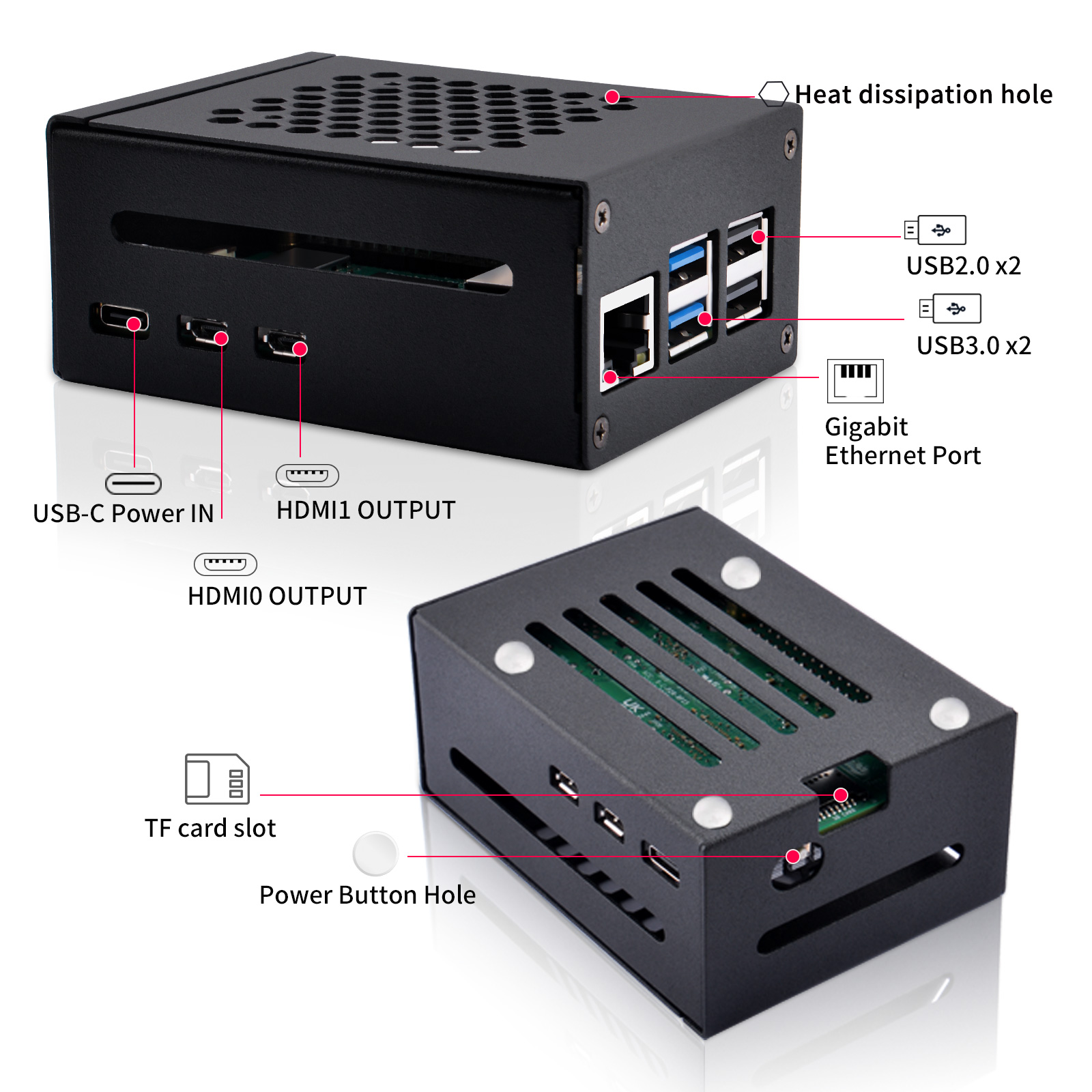 52Pi Raspberry Pi 5 금속 케이스 N04 - Pi 5 Case 리뷰 및 가격