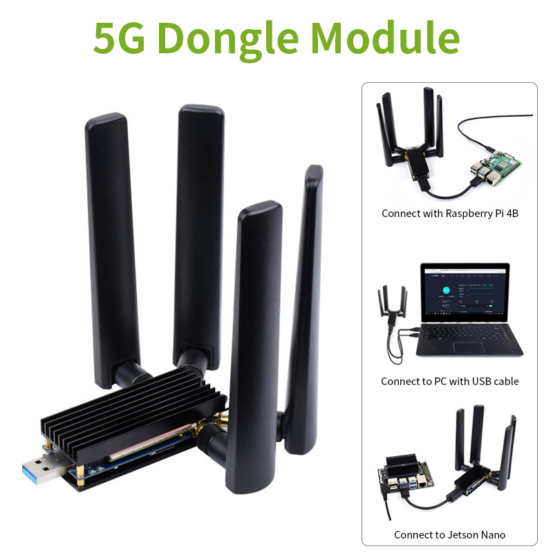 5G 동글 모듈 USB 3.1-M.2 B 키 확장 보드 - Pi 4 Case 리뷰 및 가격