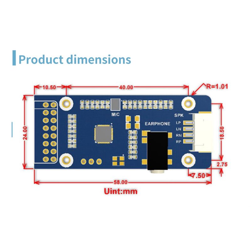 WM8960, 라즈베리 파이용 5/7인치 LCD 디스플 - Raspberry Pi 5 리뷰 및 가격